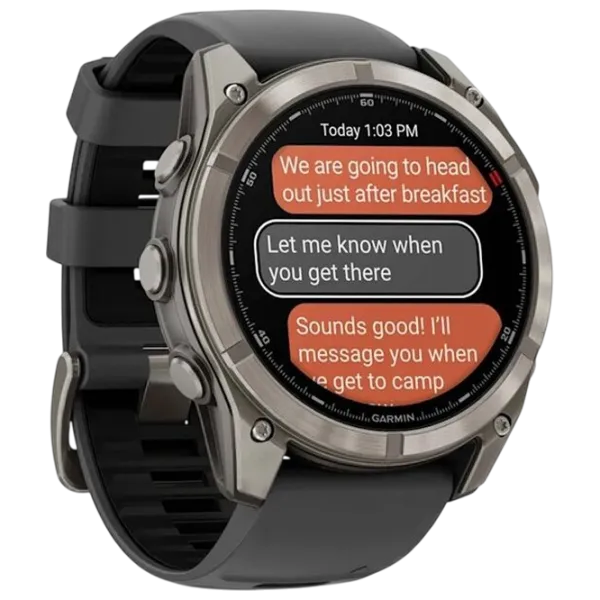 Ceas inteligent Garmin Fenix 8 Pro  1.4" / 51 mm / Graphite - Black / 010-03199-11 photo 3 Ceas inteligent Garmin Fenix 8 Pro  1.4" / 51 mm / Graphite - Black / 010-03199-11 photo 3