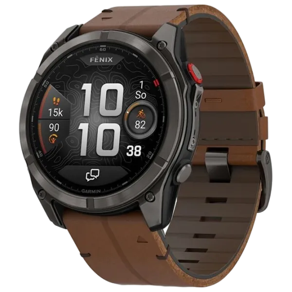 Ceas inteligent Garmin Fenix 8 Pro  1.4" / 51 mm / Grey - Brown / 010-03199-01 photo 1 Ceas inteligent Garmin Fenix 8 Pro  1.4" / 51 mm / Grey - Brown / 010-03199-01 photo 1