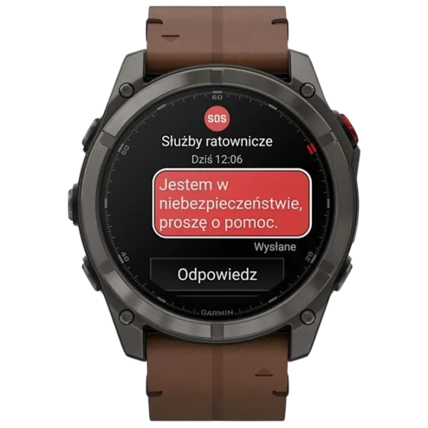 Ceas inteligent Garmin Fenix 8 Pro  1.4" / 51 mm / Grey - Brown / 010-03199-01 photo 6 Ceas inteligent Garmin Fenix 8 Pro  1.4" / 51 mm / Grey - Brown / 010-03199-01 photo 6