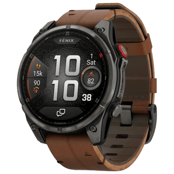 Умные часы Garmin Fenix 8 Pro  1.4" / 47 мм / Серый - Коричневый / 010-03198-40 photo 1 Умные часы Garmin Fenix 8 Pro  1.4" / 47 мм / Серый - Коричневый / 010-03198-40 photo 1