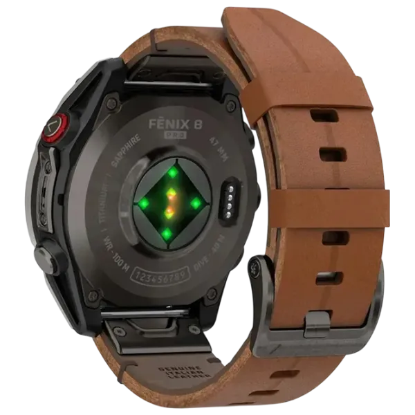 Умные часы Garmin Fenix 8 Pro  1.4" / 47 мм / Серый - Коричневый / 010-03198-40 photo 4 Умные часы Garmin Fenix 8 Pro  1.4" / 47 мм / Серый - Коричневый / 010-03198-40 photo 4