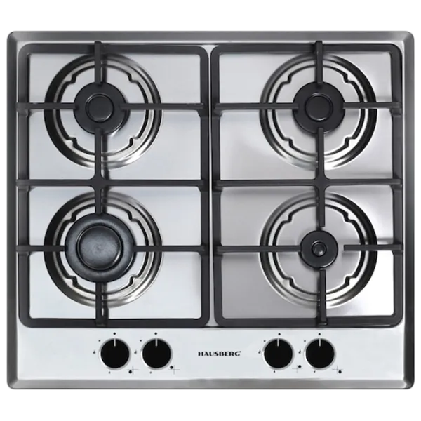 Plită încorporabilă pe gaz HAUSBERG HB-555IN Inox / Inox photo 1