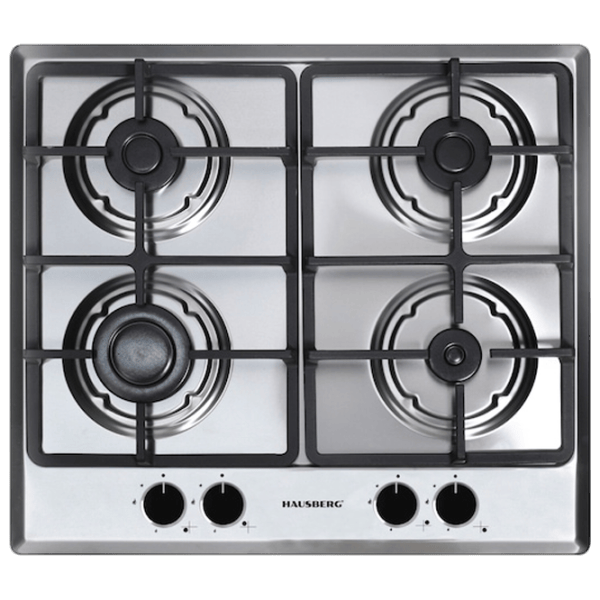 Plită încorporabilă pe gaz HAUSBERG HB-555IN Inox / Inox photo 1