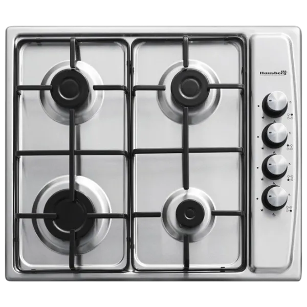 Plită încorporabilă pe gaz HAUSBERG HB-555IN Inox / Inox photo 2