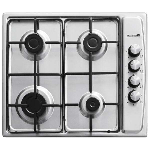 Plită încorporabilă pe gaz HAUSBERG HB-555IN Inox / Inox photo 2