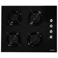 Газовая варочная панель HAUSBERG HB-563NG Эмалированная сталь / Черный