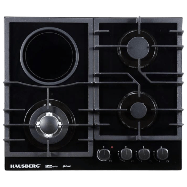 Газовая варочная панель HAUSBERG HB-1538 Закаленное стекло / Черный photo 1