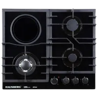 Plită încorporabilă pe gaz HAUSBERG HB-1538 Sticlă călită / Black
