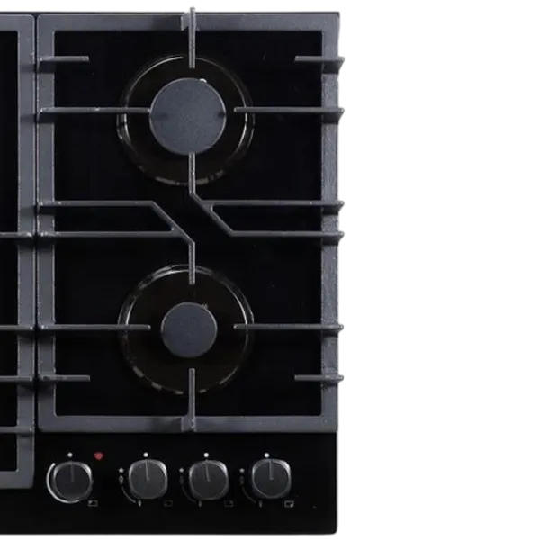 Газовая варочная панель HAUSBERG HB-1538 Закаленное стекло / Черный photo 3