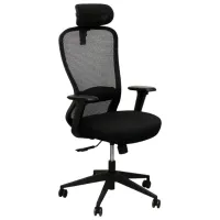 Fotoliu de birou DecoPrim Solaris Placaj / Black 