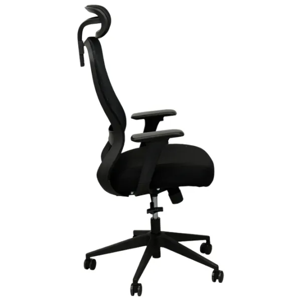 Fotoliu de birou DecoPrim Solaris Placaj / Black  photo 2