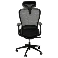 Fotoliu de birou DecoPrim Solaris Placaj / Black photo 4