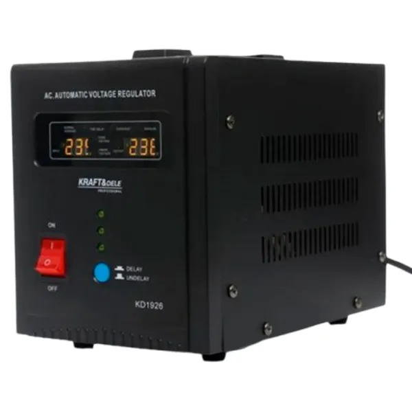 Стабилизатор напряжения Kraft&Dele KD1926 Электромеханическая / 1.6 кВт photo 1