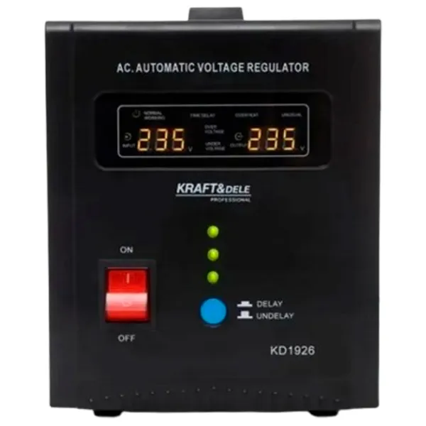 Стабилизатор напряжения Kraft&Dele KD1926 Электромеханическая / 1.6 кВт photo 5