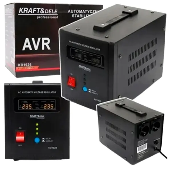 Стабилизатор напряжения Kraft&Dele KD1926 Электромеханическая / 1.6 кВт photo 6