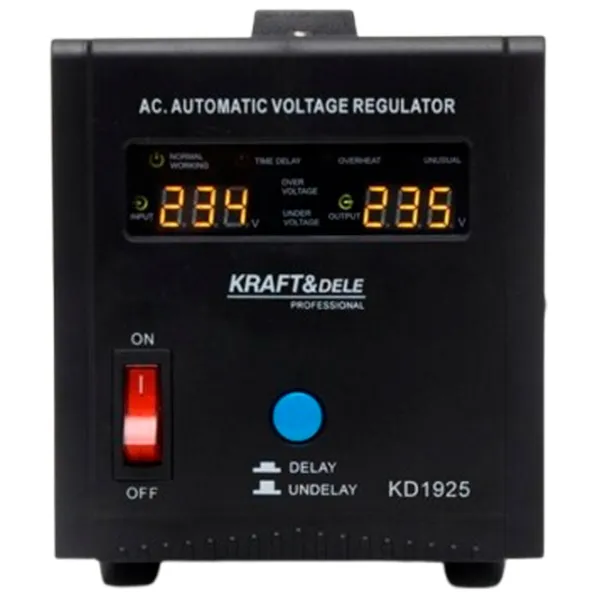 Stabilizator de tensiune Kraft&Dele KD1925 Electromecanică / 1.6 kW photo 4