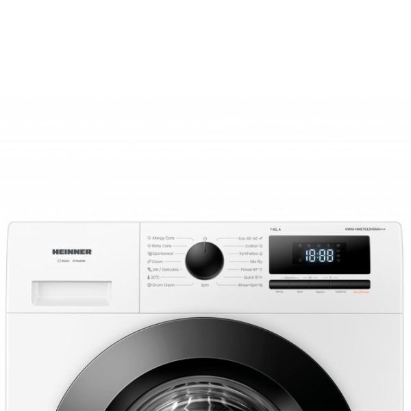 Стиральная машина Heinner HWM-HME7012IVSMA+++ 7 кг / 1200 об/мин / Белый photo 5 Стиральная машина Heinner HWM-HME7012IVSMA+++ 7 кг / 1200 об/мин / Белый photo 5