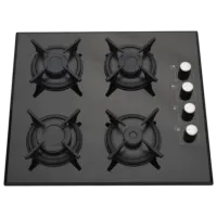 Plită încorporabilă pe gaz Lanova 116400B5C06 FFD Sticlă călită / Black