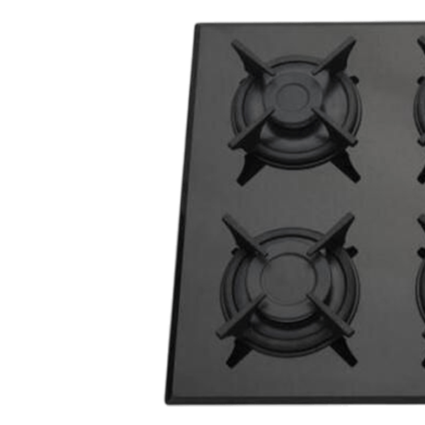 Газовая варочная панель Lanova 116400B5C06 FFD Закаленное стекло / Черный photo 3