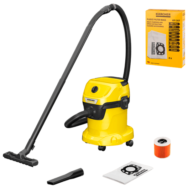 Моющий пылесос KARCHER WD3 1.628-122.01 + Фильтр 2.863-314.0 1000 Вт / Черный Желтый photo 1 Моющий пылесос KARCHER WD3 1.628-122.01 + Фильтр 2.863-314.0 1000 Вт / Черный Желтый photo 1