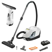 Пылесос KARCHER DS6 1.195-250.0 + WV1 Plus (1.633-608.0) 650 Вт / Черный Белый