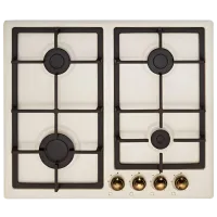 Plită încorporabilă pe gaz Lanova 136400RC5C2425  Oțel emailat / Beige