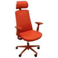 Fotoliu de birou DecoPrim Rubio Plasă acrilică/ Red 