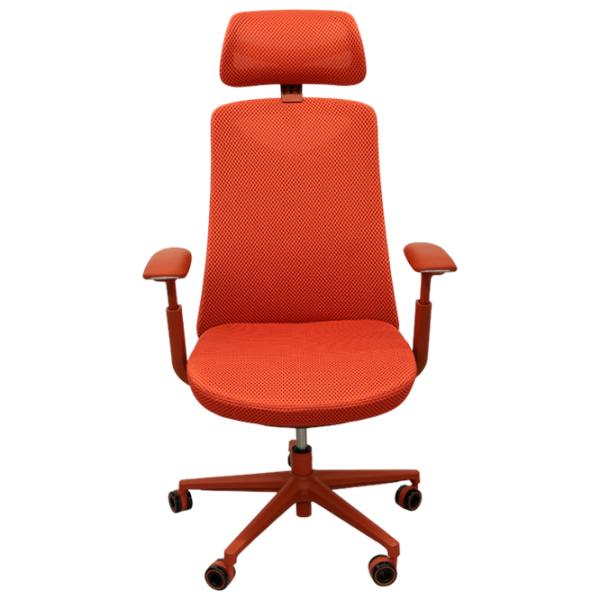 Офисное кресло DecoPrim Rubio Акриловая сетка/ Красный  photo 2