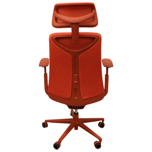 Офисное кресло DecoPrim Rubio Акриловая сетка/ Красный  photo 4