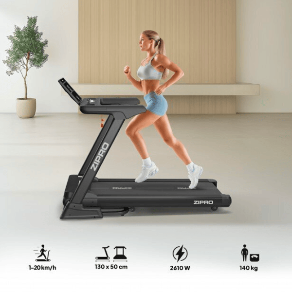 Bandă de alergat Zipro Sigma 20 km/h / 140 kg / Black photo 2 Bandă de alergat Zipro Sigma 20 km/h / 140 kg / Black photo 2
