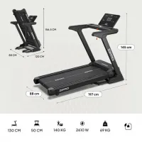 Bandă de alergat Zipro Sigma 20 km/h / 140 kg / Black photo 3
