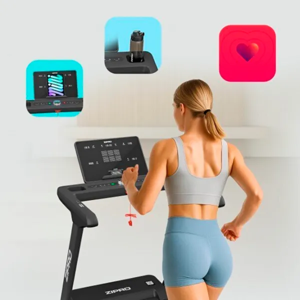 Bandă de alergat Zipro Sigma 20 km/h / 140 kg / Black photo 7 Bandă de alergat Zipro Sigma 20 km/h / 140 kg / Black photo 7