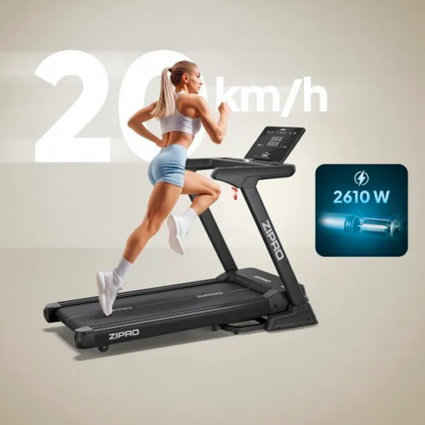 Bandă de alergat Zipro Sigma 20 km/h / 140 kg / Black photo 10 Bandă de alergat Zipro Sigma 20 km/h / 140 kg / Black photo 10