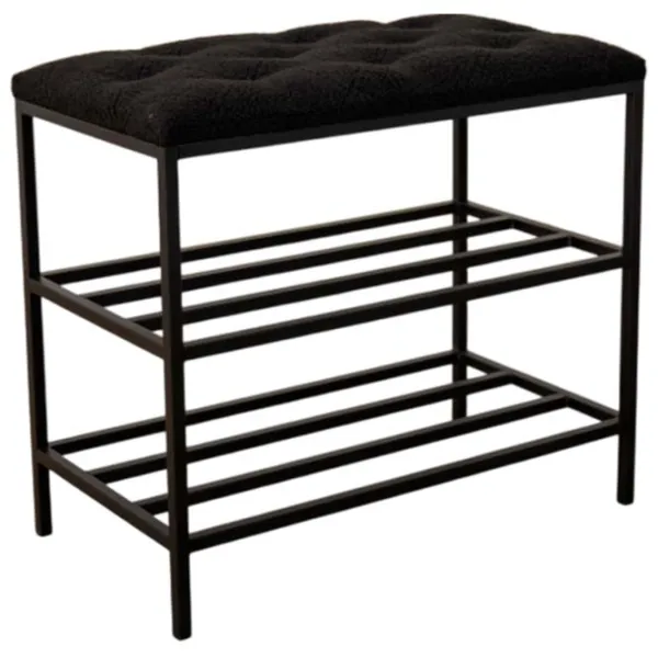 Стеллаж для обуви Nex Home Teddy 52 x 80 x 32см /Black /Черный photo 1 Стеллаж для обуви Nex Home Teddy 52 x 80 x 32см /Black /Черный photo 1