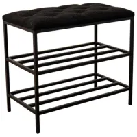 Стеллаж для обуви Nex Home Teddy 52 x 80 x 32см /Black /Черный