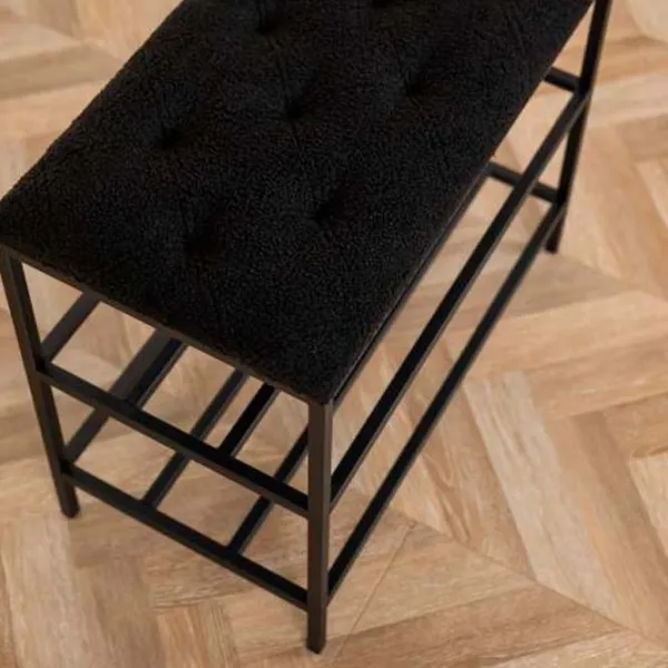 Стеллаж для обуви Nex Home Teddy 52 x 80 x 32см /Black /Черный photo 3 Стеллаж для обуви Nex Home Teddy 52 x 80 x 32см /Black /Черный photo 3