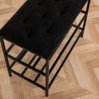 Etajeră pentru încălțăminte Nex Home Teddy 52 x 80 x 32 /Black /Black photo 3