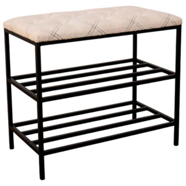 Стеллаж для обуви Nex Home Teddy 52 x 80 x 32см /Black /Светло-Бежевый photo 1 Стеллаж для обуви Nex Home Teddy 52 x 80 x 32см /Black /Светло-Бежевый photo 1