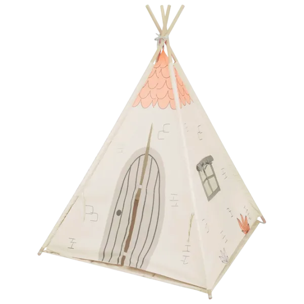Детская палатка Kikka Boo TeePee Beige House 3 года - / Бежевый photo 1