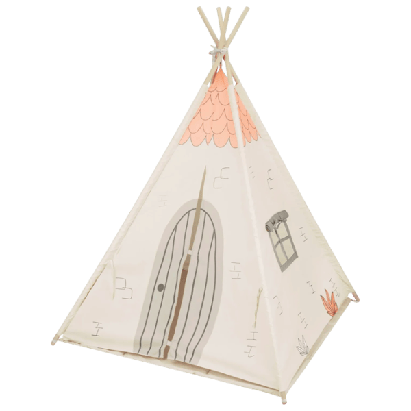 Детская палатка Kikka Boo TeePee Beige House 3 года - / Бежевый photo 1
