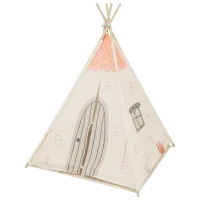 Детская палатка Kikka Boo TeePee Beige House 3 года - / Бежевый