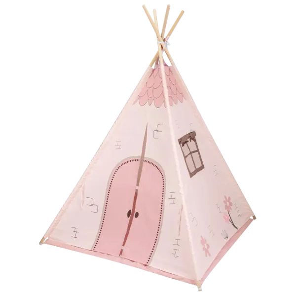 Детская палатка Kikka Boo TeePee Pink House 3 года - / Розовый photo 1