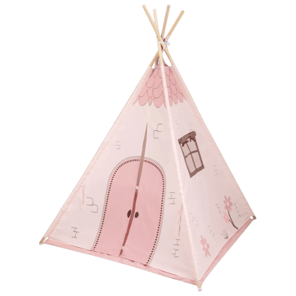 Детская палатка Kikka Boo TeePee Pink House 3 года - / Розовый photo 1