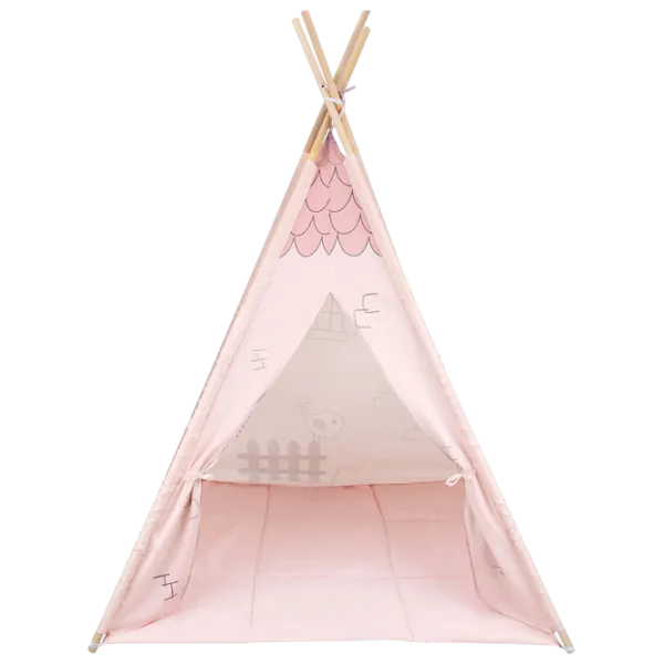Детская палатка Kikka Boo TeePee Pink House 3 года - / Розовый photo 2