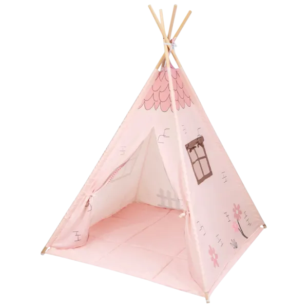 Детская палатка Kikka Boo TeePee Pink House 3 года - / Розовый photo 4