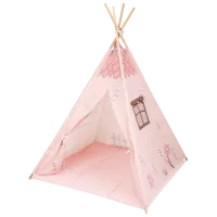 Cort pentru copii Kikka Boo TeePee Pink House 3 ani - / Pink photo 4