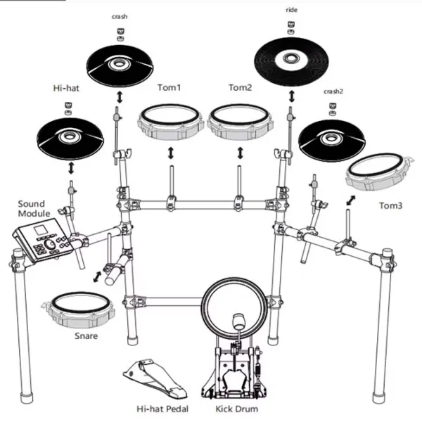 Электронные барабаны Moinng MD100  photo 5 Электронные барабаны Moinng MD100  photo 5