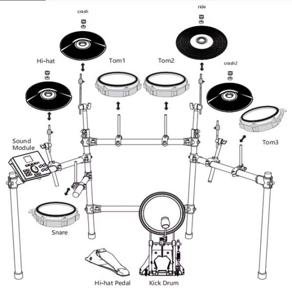 Электронные барабаны Moinng MD100  photo 5 Электронные барабаны Moinng MD100  photo 5