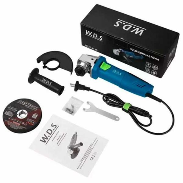 Шлифовальная машина Kraft&Dele WDS2135 Угловая / 1500 Вт / Синий photo 5 Шлифовальная машина Kraft&Dele WDS2135 Угловая / 1500 Вт / Синий photo 5