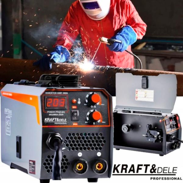 Aparat de sudat Kraft&Dele KD1788 220 V semiautomat (MIG/MAG) / Gray photo 6